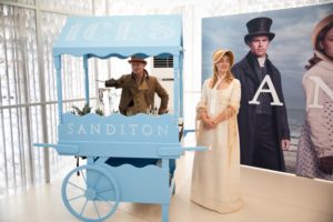 Live Ice Sculpture Carving Display in Cannes for BBC Sanditon and MIPCOM
