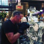 Live ice carving show for Stonewall and Gokwan at Barbican London