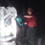 Live Ice Carving Display at Birmingham NEC Events