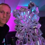 Snowflake Ice Sculpture Table Centrepiece For Christmas Party