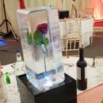Red Rose Wedding Ice Sculpture Table Centre For Wedding Tables