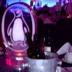 Penguin Books ice sculpture table centre