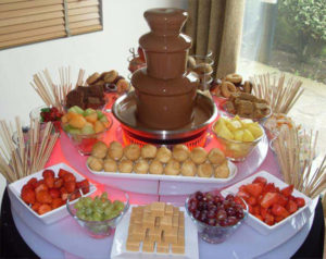 Small chocolate fountain for mess party army