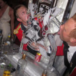 Royal Regiment of Scotland Ice Sculpture Ice Luge for Christmas Party Edinburgh