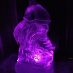 Viking Ice Luge Ice Sculpture Ice Carving for Royal Anglian Regiment Christmas Party