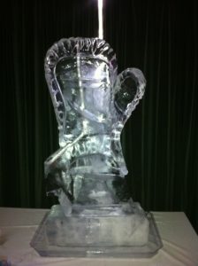 Boxing Glove Vodka Ice Luge Ice Sculpture For Tyson Fury Birthday