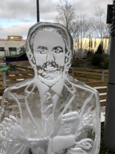 Gareth Southgate Ice Sculpture Vodka Ice Luge of England Manager