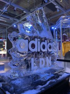 Live Ice Sculpture Display Show for Adidas London