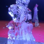 Elsa and Olaf Ice Sculpture Display in Qatar