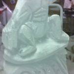 Surfer Vodka Ice Luge Ice Sculpture Snowboarder