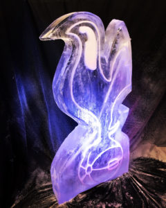 Spurs Tottenham Hotspur Football Club Vodka Ice Luge Sculpture for North London Party