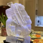 Gun Ice Luge Vodka Luge. 007 Ice Sculpture luge