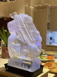 Gun Ice Luge Vodka Luge. 007 Ice Sculpture luge