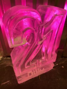 21 Party Ice Luge Vodka Luge. 21st Birthday luge