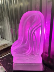 Stiletto Ice Luge Vodka Luge. Stilleto Ice Sculpture luge