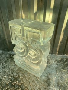55 Party Ice Luge Vodka Luge. Birthday Number luge