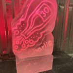 Bottle Ice Luge Vodka Luge. Champagne Bottle Ice Sculpture luge