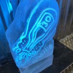 Bottle Ice Luge Vodka Luge. Champagne Bottle Ice Sculpture luge