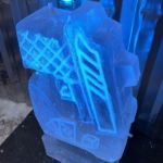 Gun Ice Luge Vodka Luge. 007 Ice Sculpture luge