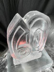 60 Party Ice Luge Vodka Luge. Birthday Number luge