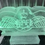 RAF WIngs - Wings ice sculpture - RAF ice luge - RAF Valley - Ice Agency