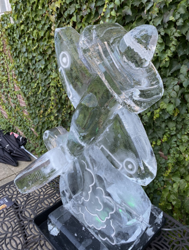 Spitfire ice sculpture - Spitifre ice luge - RAF ice sculpture - RAF Cranwell - Ice Agency