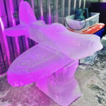 Spitfire ice sculpture - Spitifre ice luge - RAF ice sculpture - RAF High Wycombe - Ice Agency