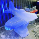 Spitfire ice sculpture - Spitifre ice luge - RAF ice sculpture - RAF High Wycombe - Ice Agency