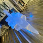 Typhoon Ice Luge - RAF Ice Sculpture at RAF Cranwell