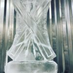 Ski Ice Luge / Ski Themed Ice Sculpture Vodka Luge