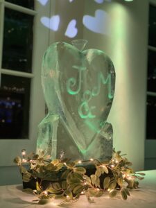 Heart Ice Sculpture / Heart Ice Luge / Wedding Ice Sculpture