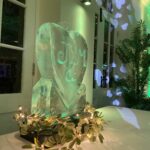 Heart Ice Sculpture / Heart Ice Luge / Wedding Ice Sculpture