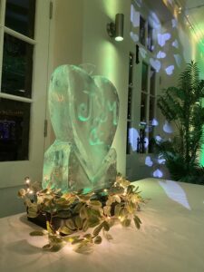 Heart Ice Sculpture / Heart Ice Luge / Wedding Ice Sculpture
