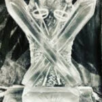 Apres Ski Ice Luge / Ski Themed Ice Sculpture