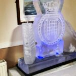 HMS Westminster / Royal Nave Ice Luge / Royal Navy Ice Sculpture / Royal Navy Vodka Luge