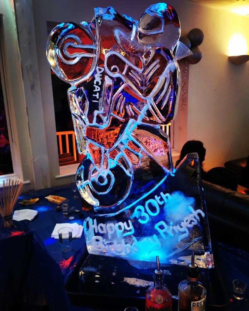 Motorbike Ice Luge / Motorbike Vodka Luge / Motorbike Ice Sculpture
