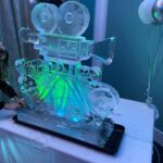 Movie Camera Ice Luge / Movie Camera Vodka Luge /Movie Camera Ice Sculpture