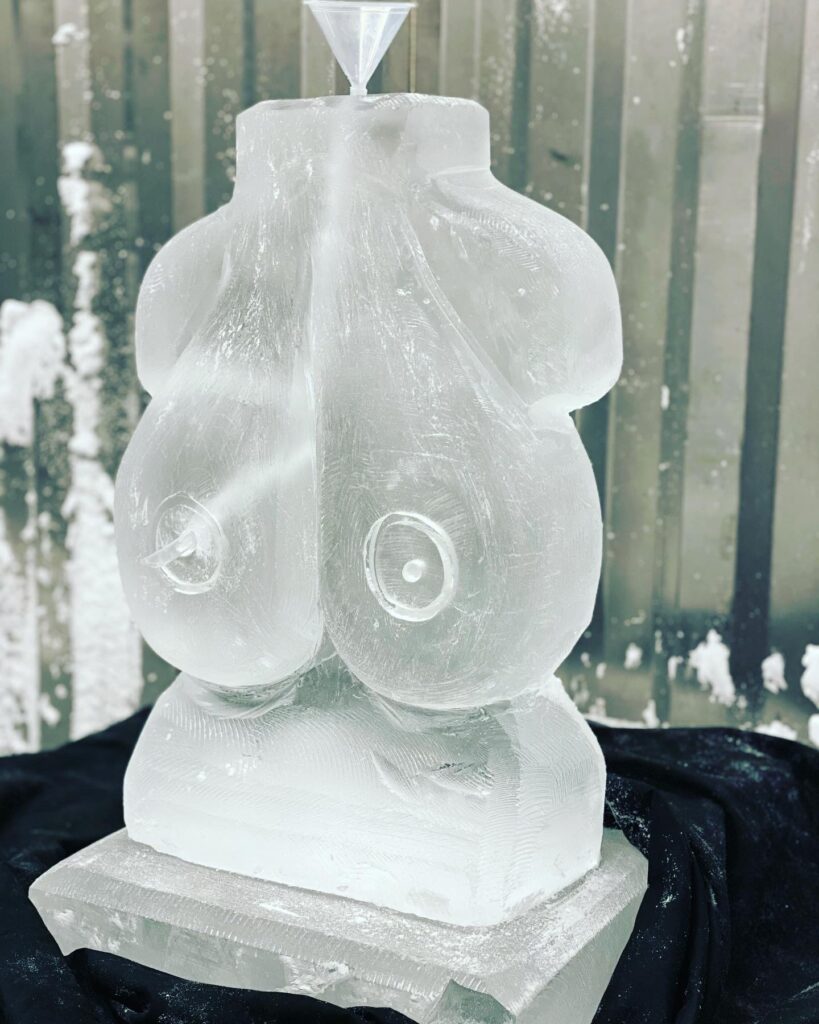 Boobs Ice Luge /Boobs Vodka Luge / Boobs Ice Sculpture