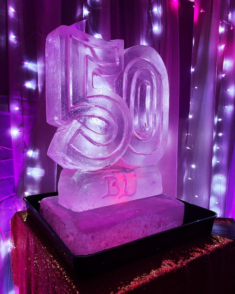50 Ice Luge / 50 Vodka Luge / 40 Ice Sculpture / 50th Birthday Ice Luge