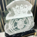 HMS Lancaster / Royal Nave Ice Luge / Royal Navy Ice Sculpture / Royal Navy Vodka Luge