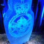 Tri Service Crest Ice Luge / Tri Service Crest / Military Ice Luge / Military Ice Sculpture / Military Vodka Luge