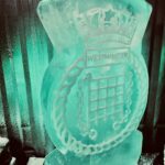 HMS Westminster / Royal Nave Ice Luge / Royal Navy Ice Sculpture / Royal Navy Vodka Luge