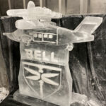 Bell Flight / Helicopter Ice Luge / Helicopter Vodka Luge / Helicopter Ice Sculpture