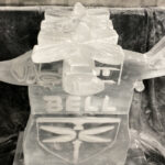 Bell Flight / Helicopter Ice Luge / Helicopter Vodka Luge / Helicopter Ice Sculpture