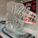 Champagne Bottle Ice Luge / Champagne Bottle Vodka Luge / Bottle Ice Sculpture