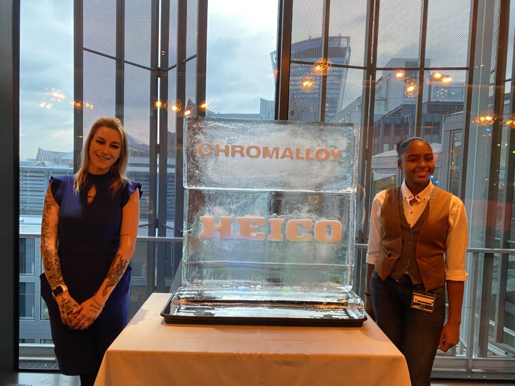 Logo Ice Sculpture / Logo Ice Carving / Logo Ice Luge / Hilton Tower of London / Hilton Ice Sculpture