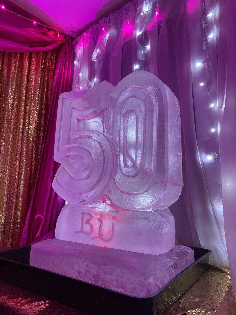 50 Ice Luge / 50 Vodka Luge / 40 Ice Sculpture / 50th Birthday Ice Luge