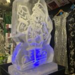 Santa Ice Luge / Santa Ice Sculpture / Santa Vodka Luge