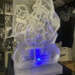 Santa Ice Luge / Santa Ice Sculpture / Santa Vodka Luge