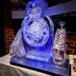 Tri Service Crest Ice Luge / Tri Service Crest / Military Ice Luge / Military Ice Sculpture / Military Vodka Luge